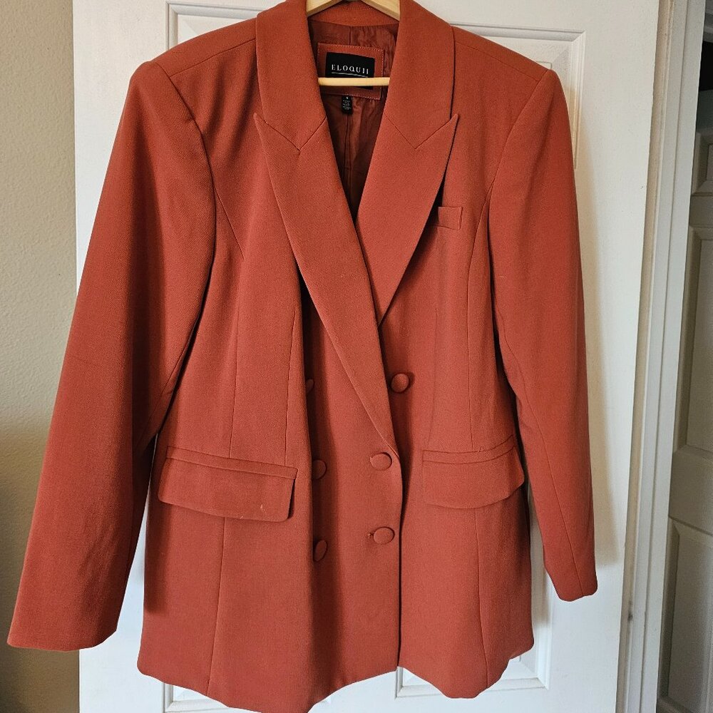 Burnt Orange Blazer by Eloquii SZ 18